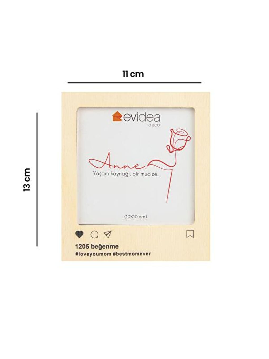 Deco Insta Mıknatıslı Çerçeve - Bej - 10x10 cm-4