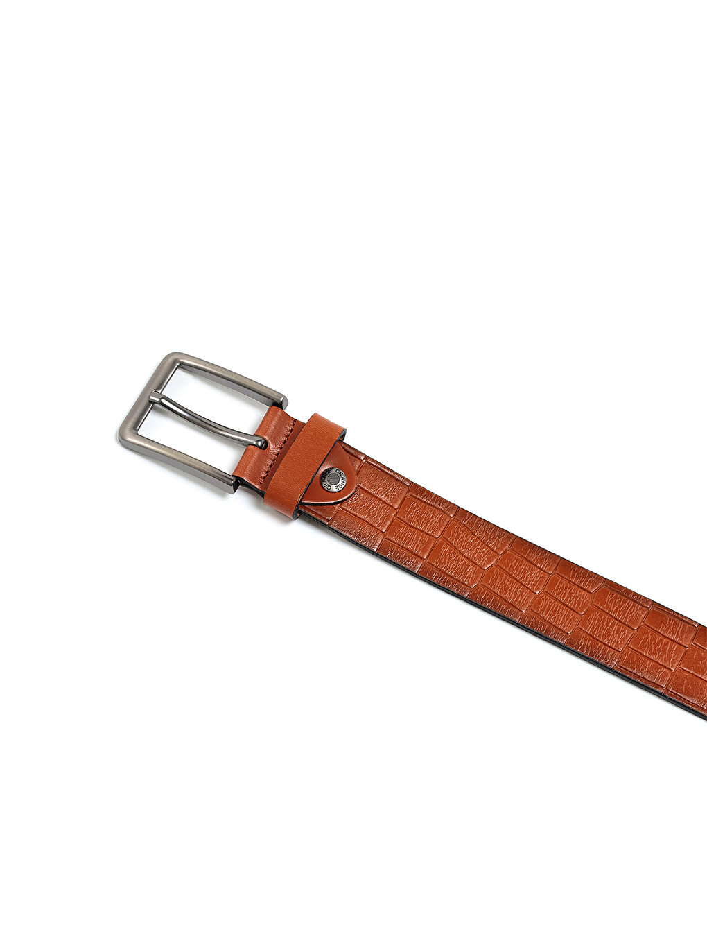 Kahverengi Erkek N-040-125 Spor Kemer (genişlik 4 Cm)-1