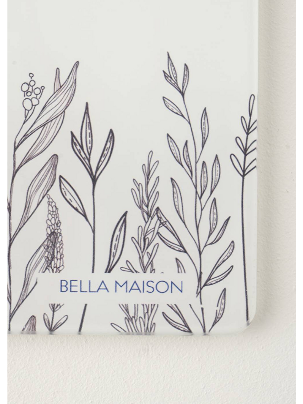 Botanique Cam Kesme Tahtası Beyaz (35x25 cm)-5