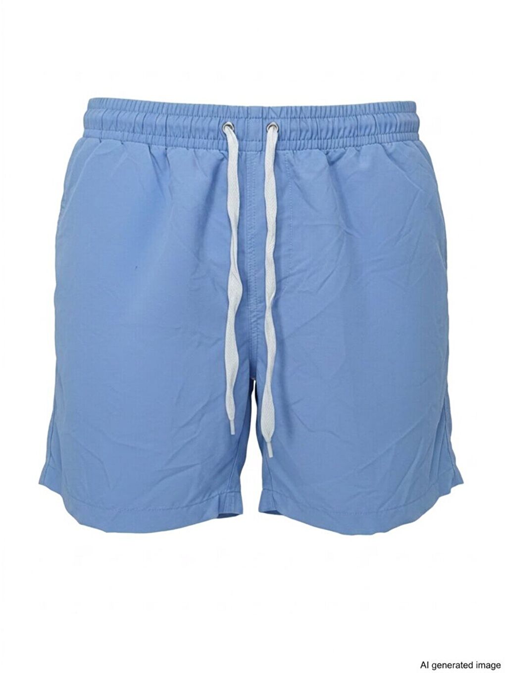 Erkek Cepli Ve Astarlı Deniz Şortu Açık Mavi Renk Bb2365