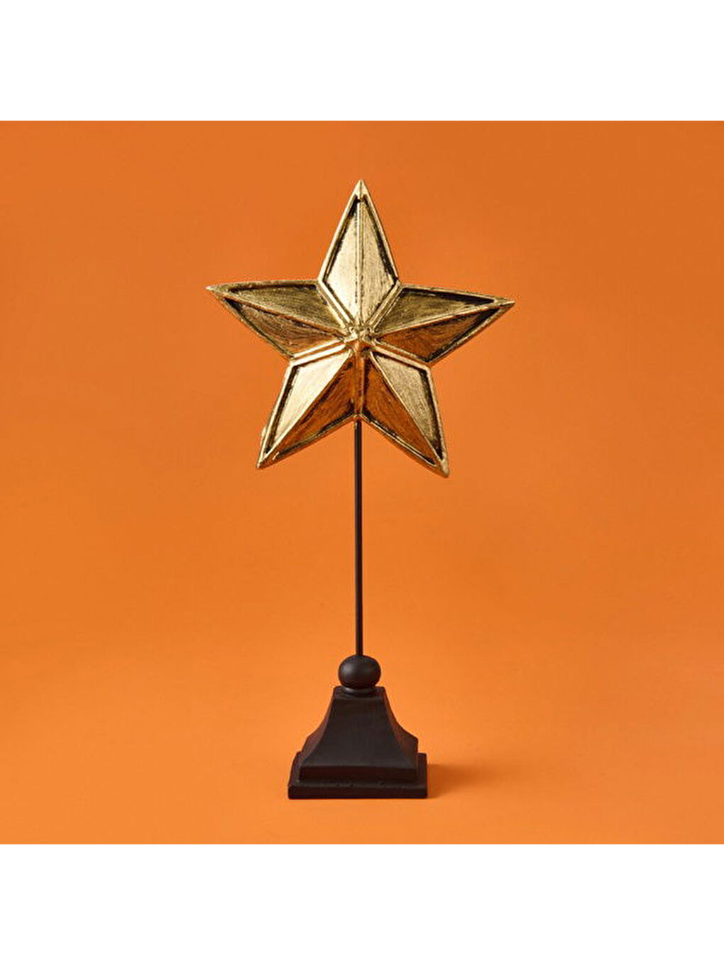 Evidea Deco Star Dekor - Siyah / Gold - 33 cm