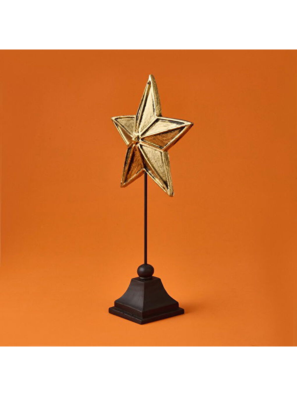 Evidea Deco Star Dekor - Siyah / Gold - 33 cm - 1