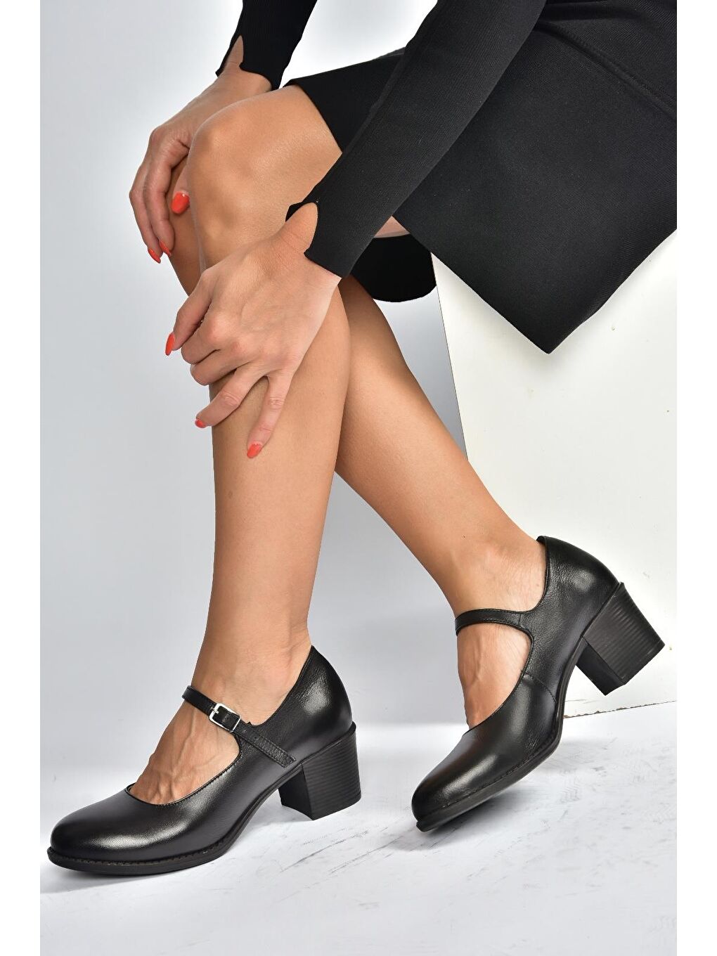 Siyah Kadın Topuklu Ayakkabı V468297203