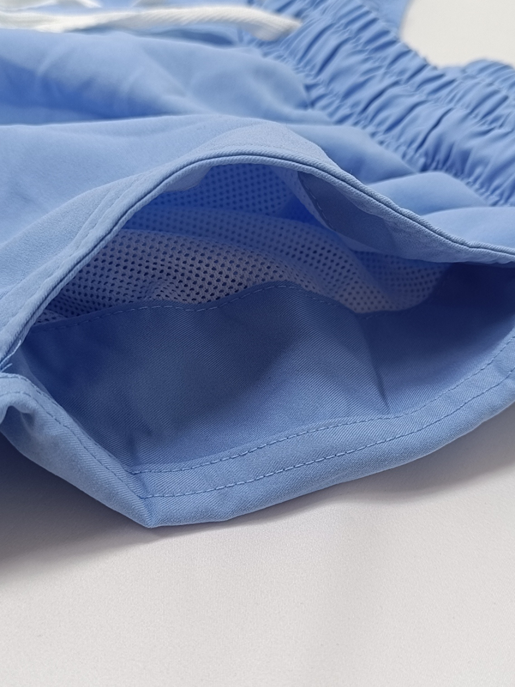 Erkek Cepli Ve Astarlı Deniz Şortu Açık Mavi Renk Bb2365-1