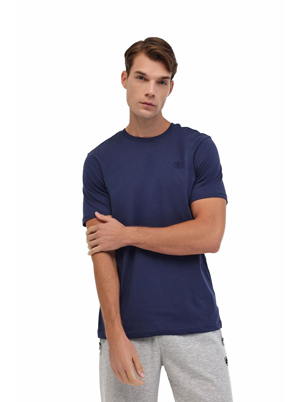 MB CT102 C NK T-SH 5PR Lacivert Erkek Kısa Kol T-Shirt