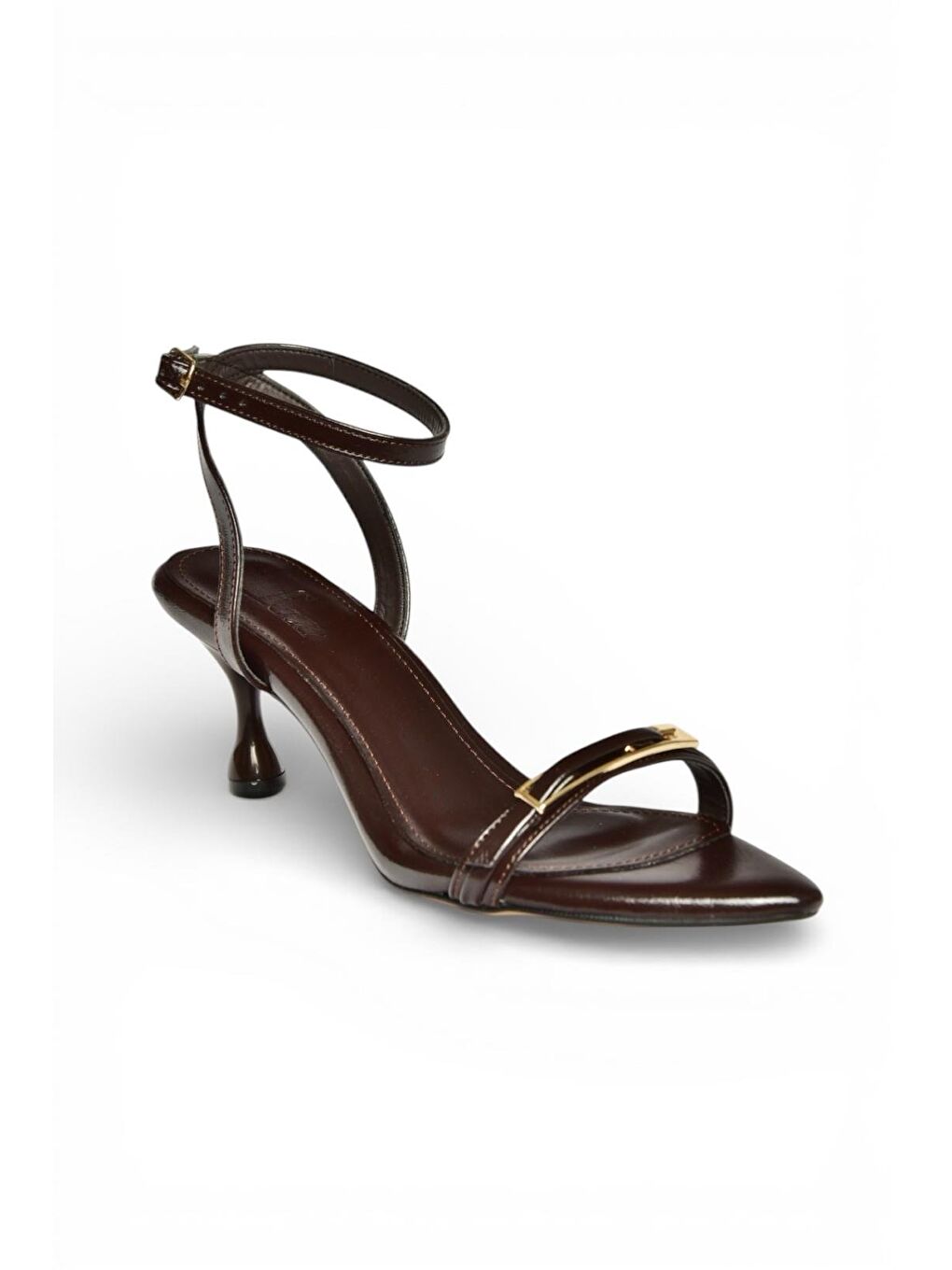 Kahverengi Kadın Topuklu Ayakkabı Y590460760-5