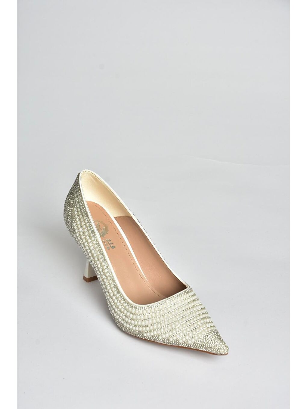 Beyaz Kadın Topuklu Ayakkabı V820772109-1