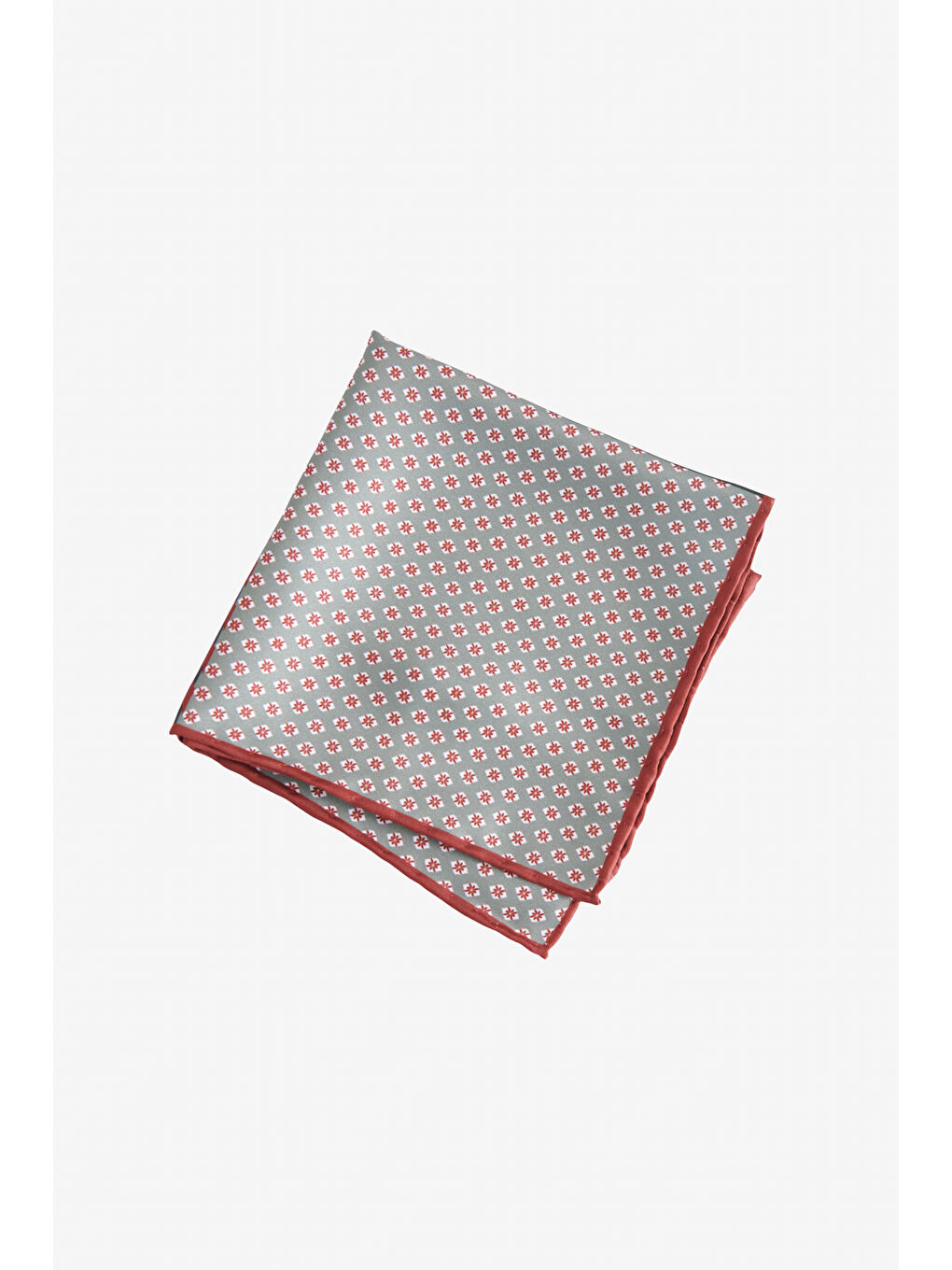 Erkek Yeşil-Bordo Desenli Mendil-2