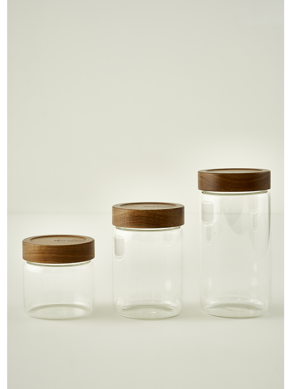 Bej Austin Ahşap Kapaklı Kavanoz Naturel (1300 cc)-5