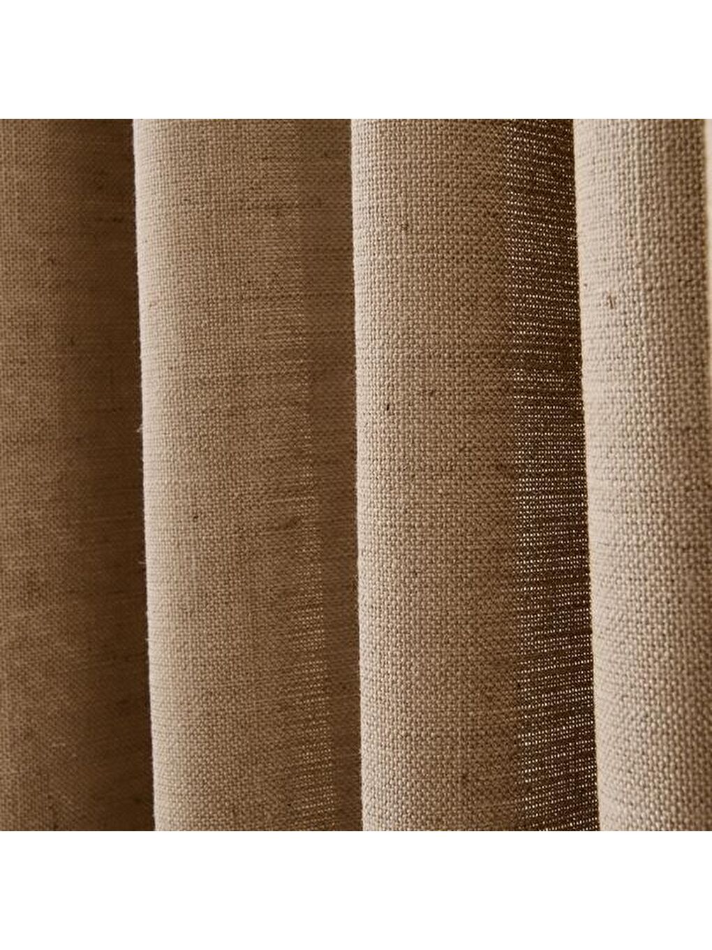 Evidea Soft Bella Keten Perde - Bej - 140x270 cm - 3