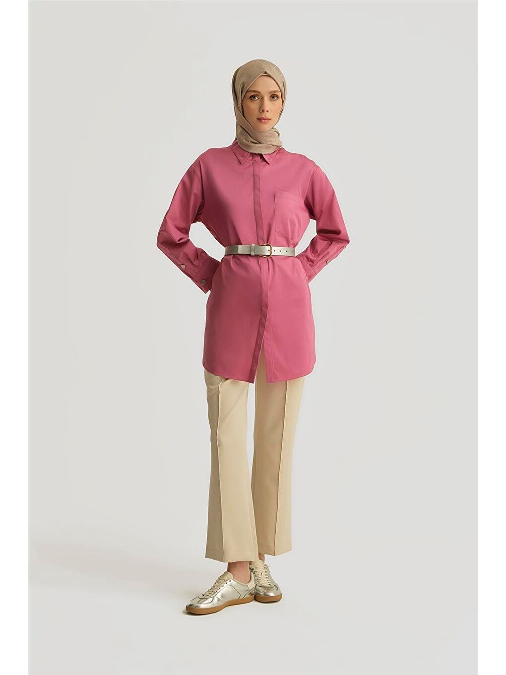 Flare Pantolon 25Yt232 Bej-1