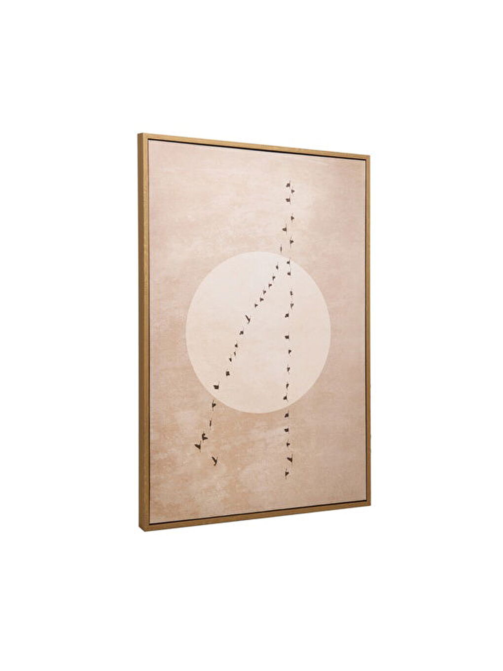 Deco Pajaros Tablo - Bej - 90x60 cm-3