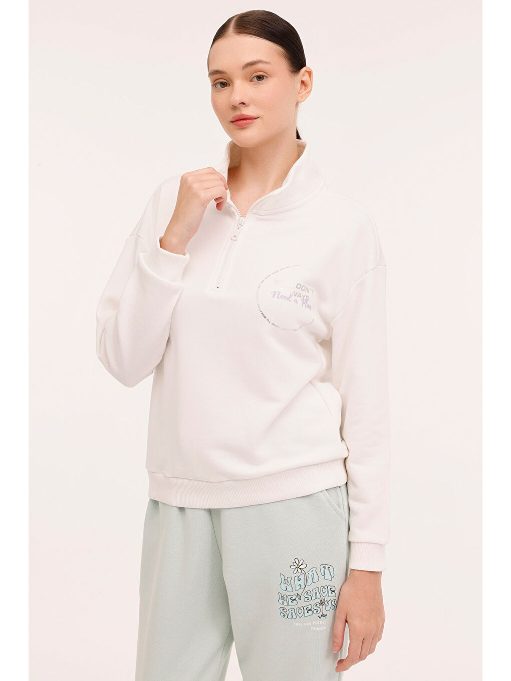 Kinetix Bej WL LILLIE 16BT131 4PR Ekru Kadın Sweatshirt