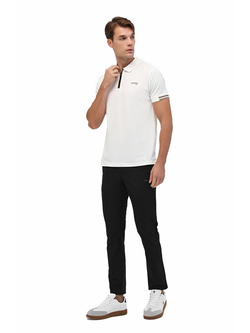 Bej ML FRANKY 12BA-111 5PR Ekru Erkek Kısa Kol T-Shirt-2