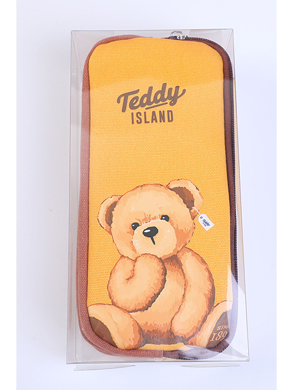 Yoyoso Kahverengi Teddy Island Double Zipper Pencil Case - 2