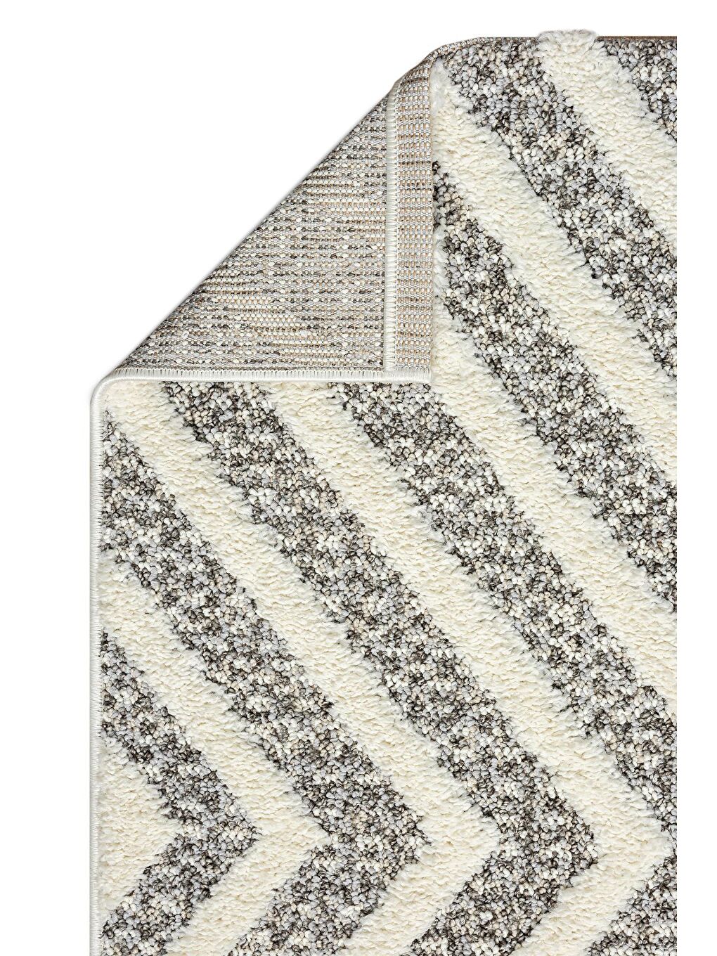 Ekru Sevilla 5506 Bukle Yumuşak Örgü Modern Dokuma Halı-200x290 cm-3