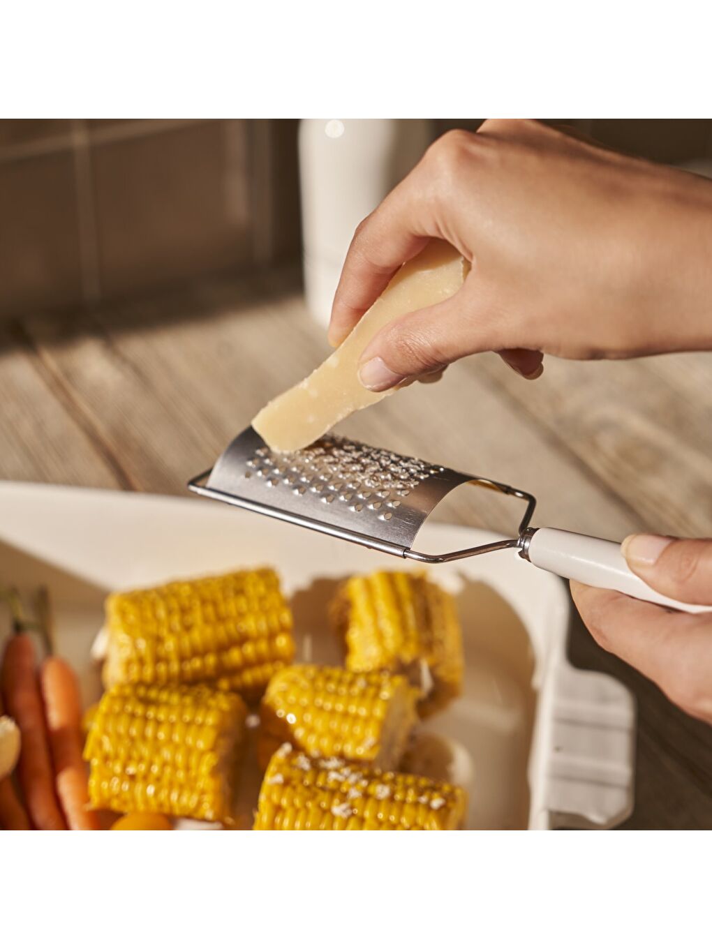 My Kitchen Çelik Rende Beyaz (23,7x5,5x1,6 cm)-4