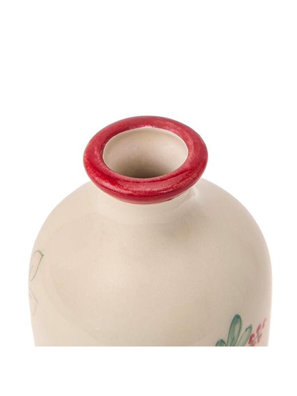 Deco Kokina Vazo - Beyaz / Kırmızı - 21 cm-2