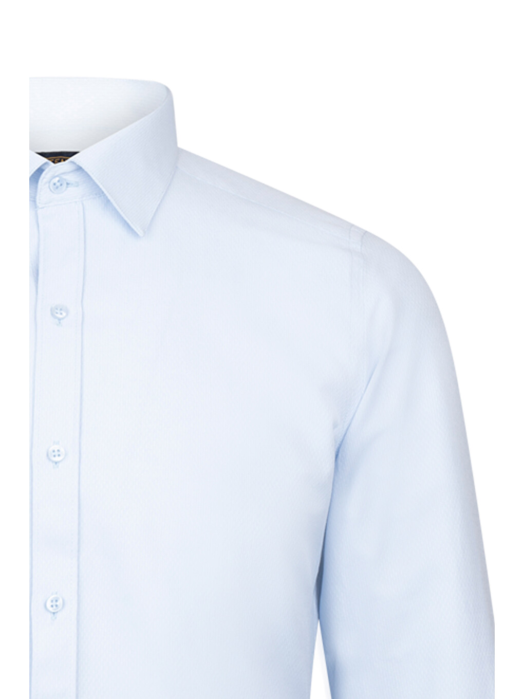 Mavi Slim Fit Desenli Slim Yaka Pamuklu Uzun Kollu Klasik Gömlek-2