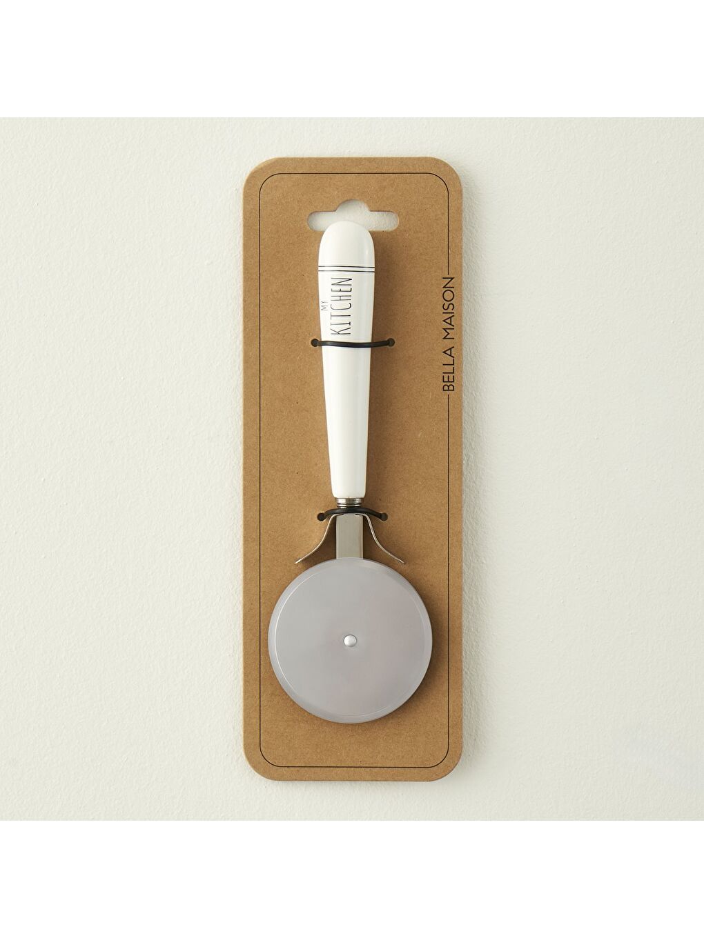 My Kitchen Çelik Pizza Bıçağı Beyaz (19,5x6x1,7 cm)-3