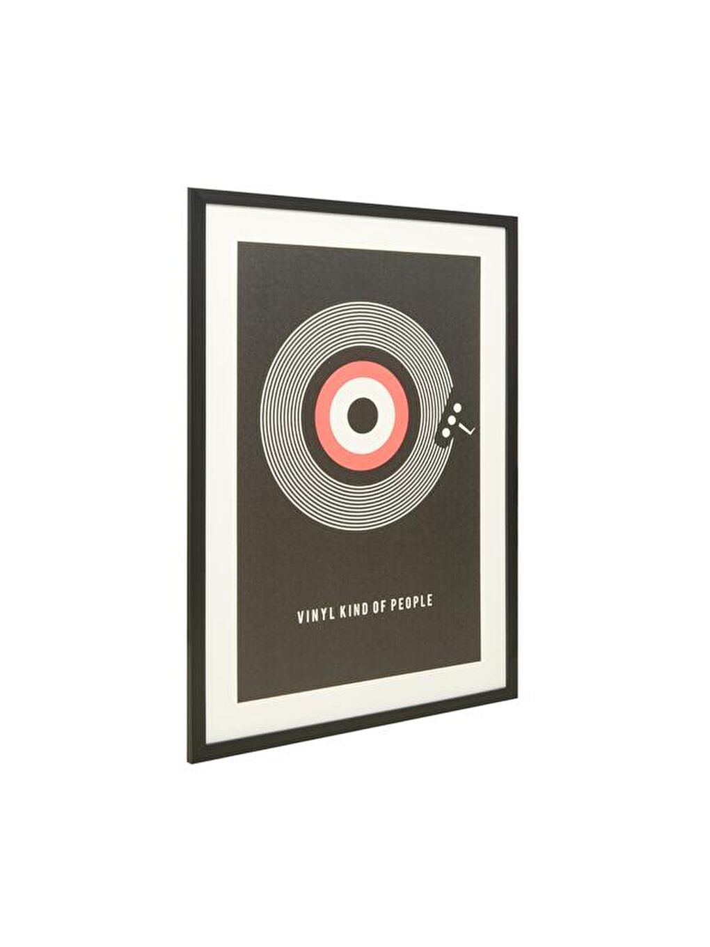 Deco Vinyl Kind Of People Tablo - Siyah / Kırmızı - 50x70 cm-1