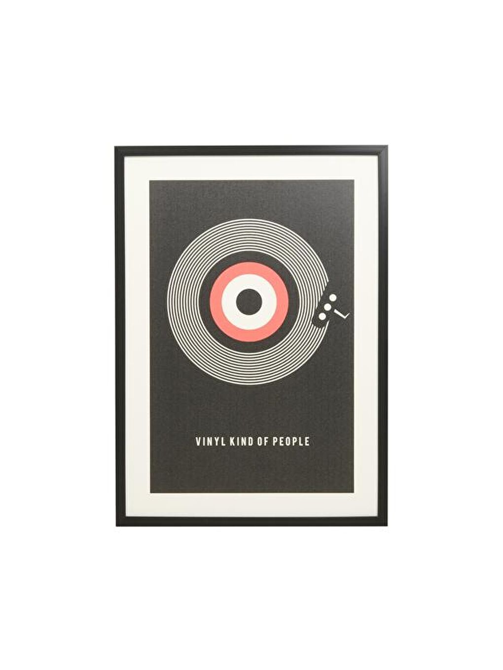 Deco Vinyl Kind Of People Tablo - Siyah / Kırmızı - 50x70 cm-3