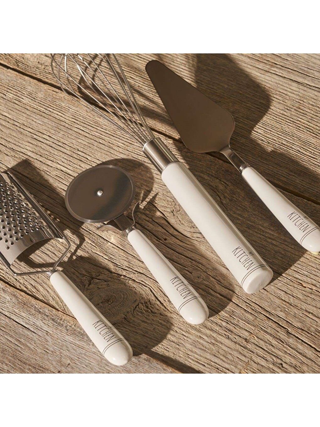 My Kitchen Çelik Pizza Bıçağı Beyaz (19,5x6x1,7 cm)-5