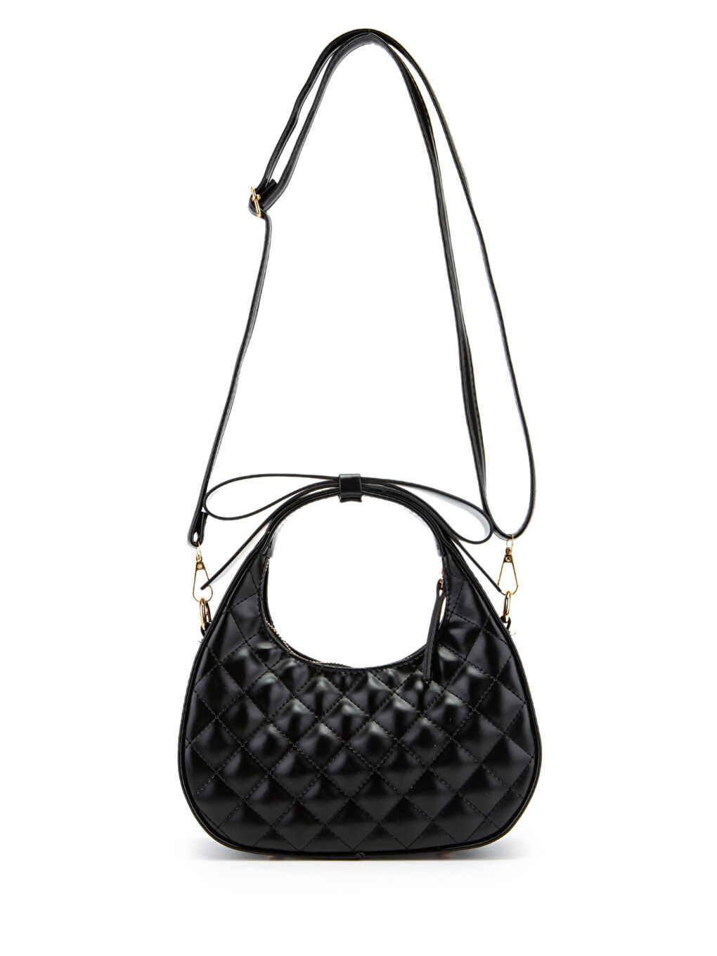 Fiyonk Askı Detaylı Mathilda Kadın Çapraz Çanta Siyah-3