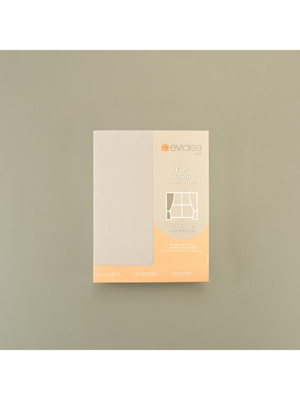 Soft Rista Fon Perde - Gri - 300x270 cm-2