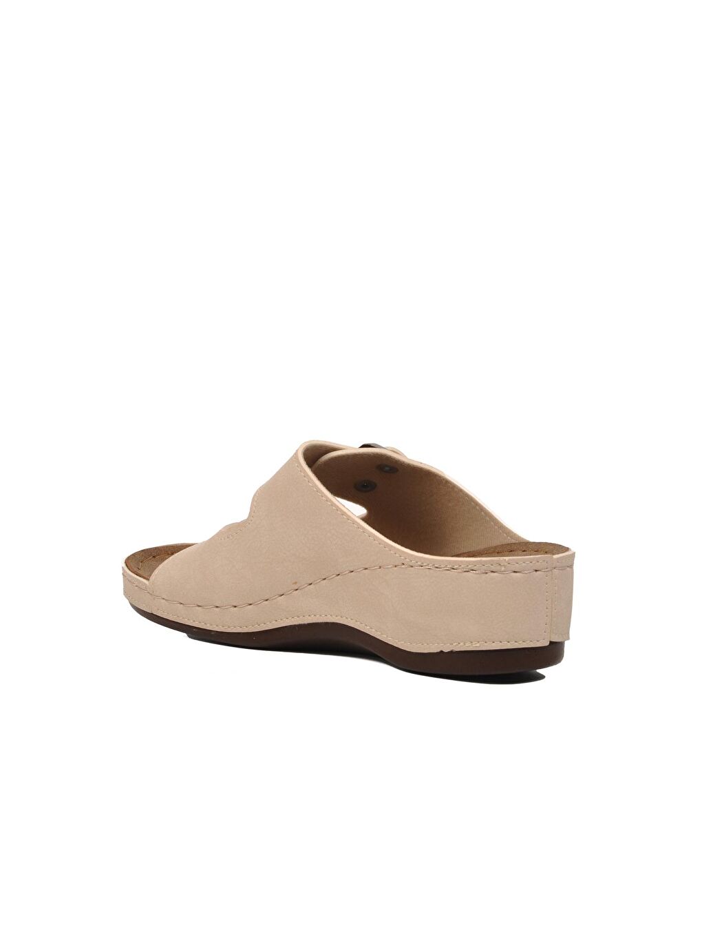 Bej Kadın Dolgu Topuk Terlik 09-978-3