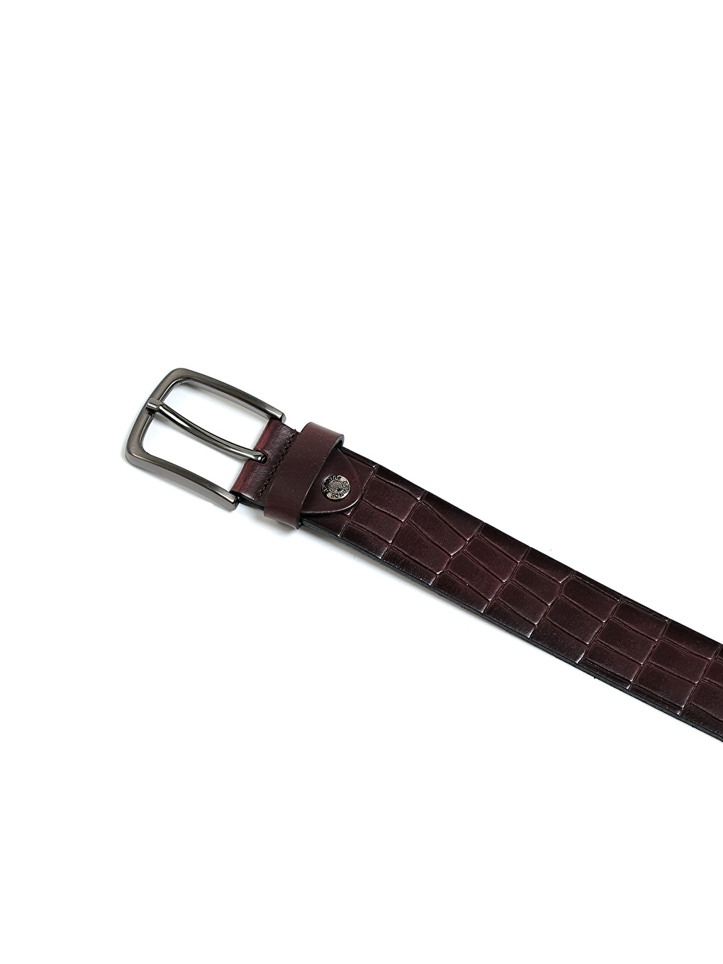 Kahverengi Erkek N-040-125 Spor Kemer (genişlik 4 Cm)-1