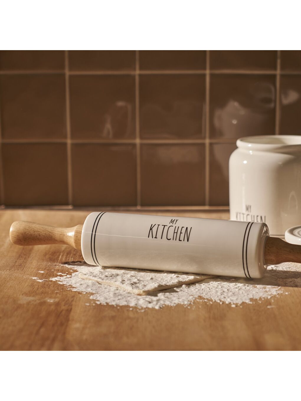 My Kitchen Porselen Merdane Beyaz (42x5,3 cm)-4