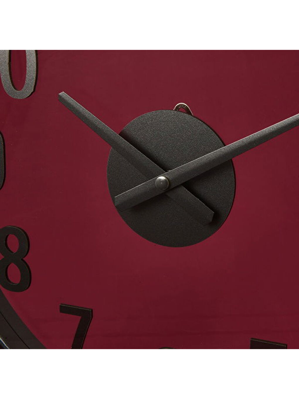 Deco Anthracite Duvar Saati - Antrasit / Şeffaf - 38 cm-2