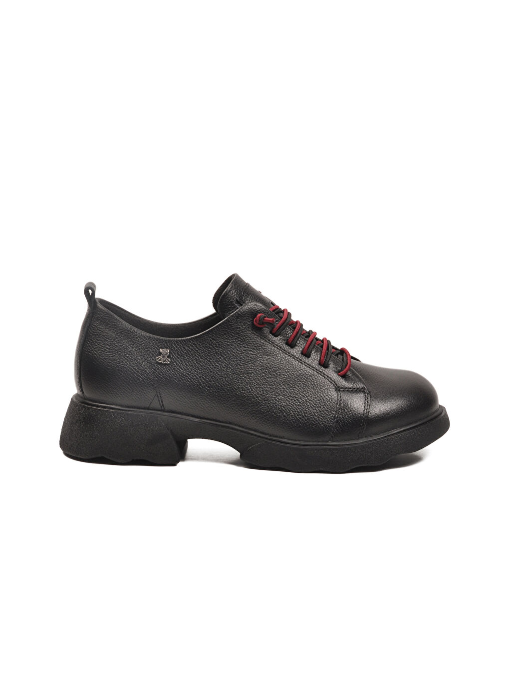 Siyah Hakiki Deri Kadın Casual Ayakkabı 2553801K Z