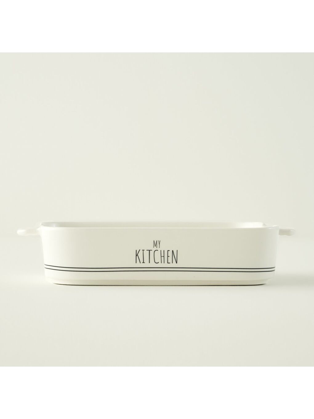 My Kitchen Porselen Fırın Kabı Orta Boy Beyaz (29,8x18,7x5,8 cm)