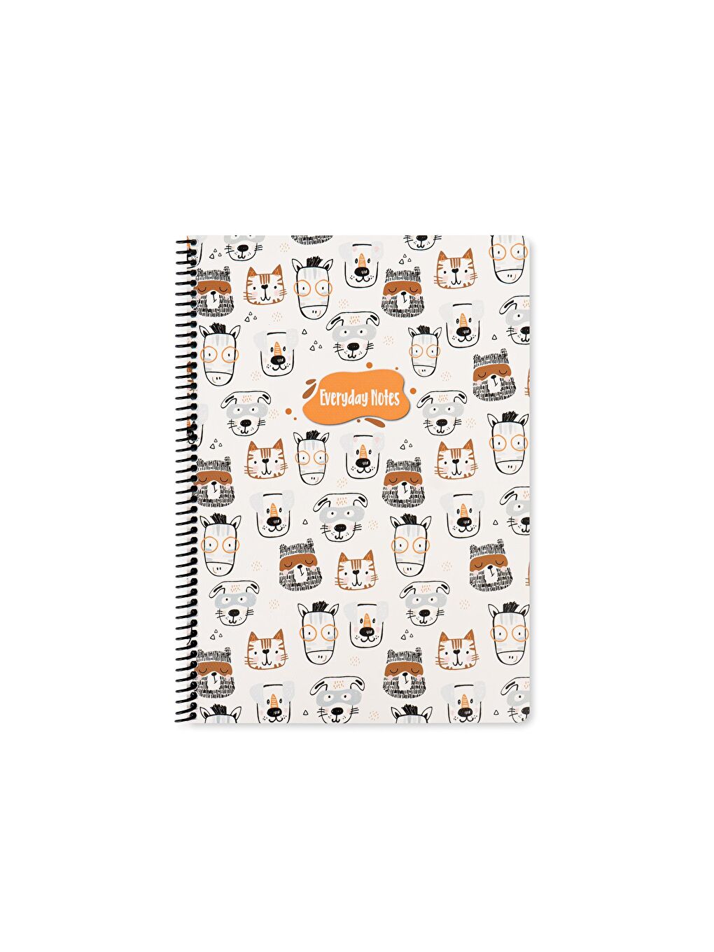 Keskin Color Beyaz 16.5X22.5 Çizgili Defter Animal Friends - Kedi&Köpek