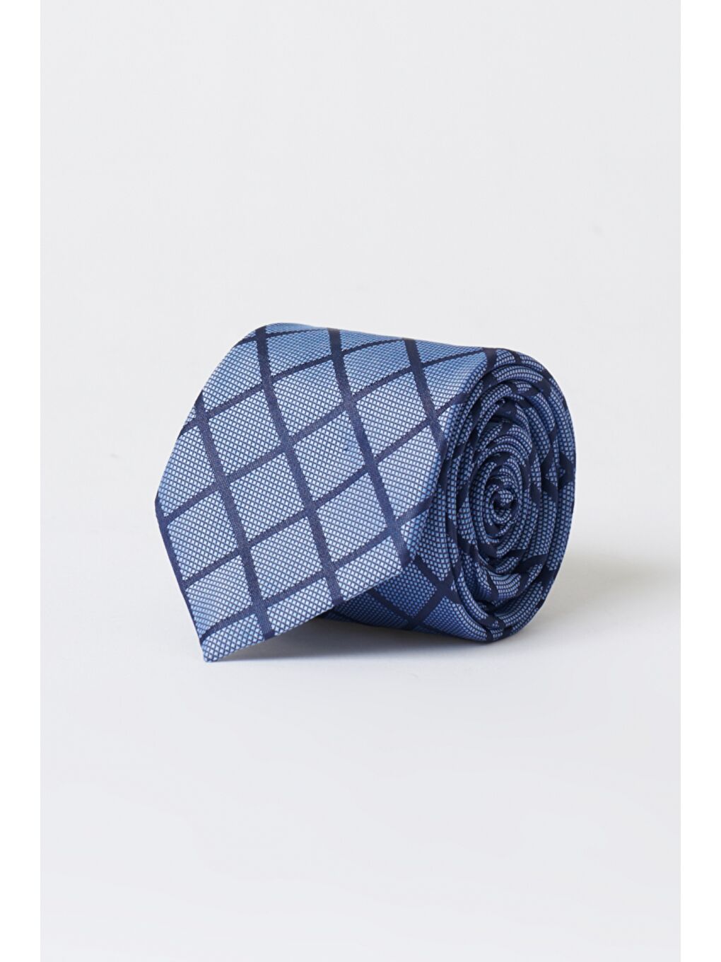 Erkek Mavi-Lacivert Desenli Mavi Lacivert Klasik Kravat