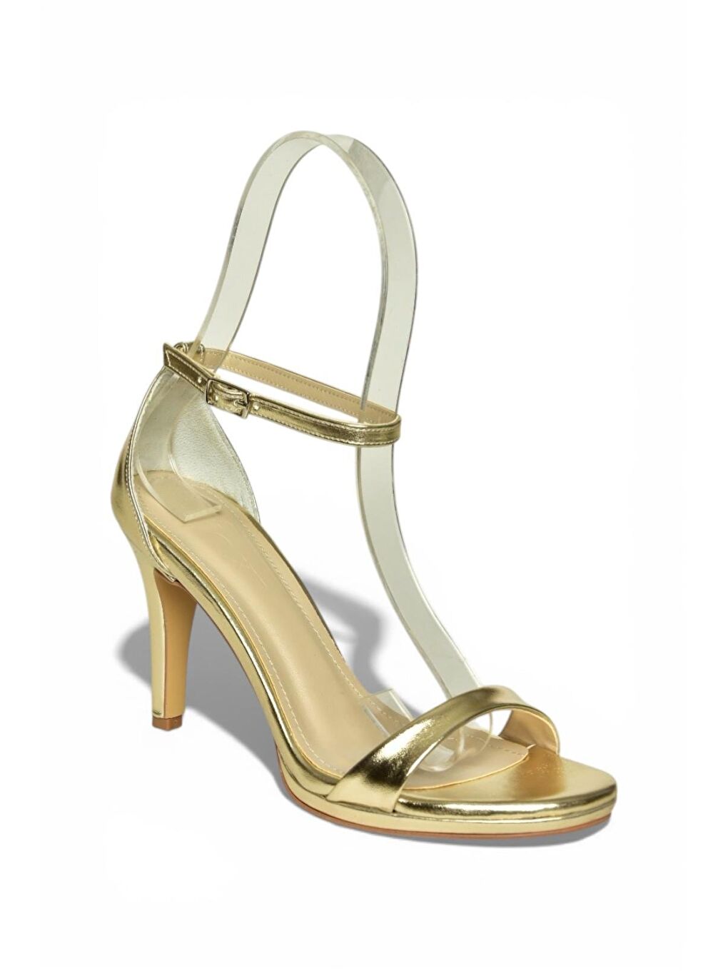 Sarı Altın Kadın Topuklu Ayakkabı Y569716909-6