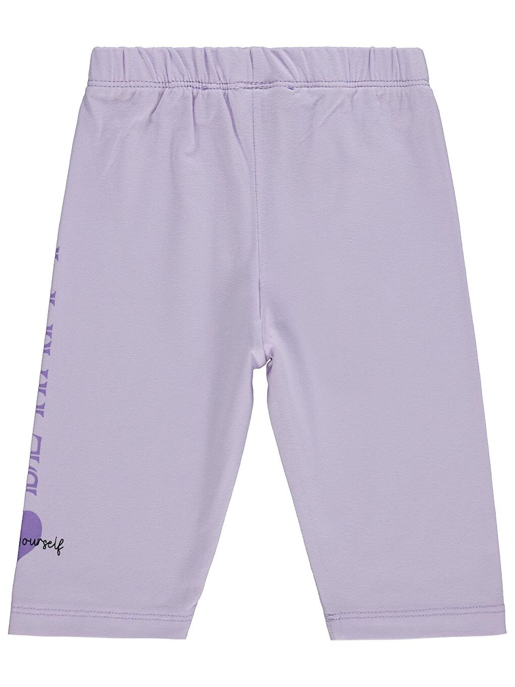 Girls Be Happy Baskılı 2-5 Yaş Tayt - Lila 2-3 Yaş-1