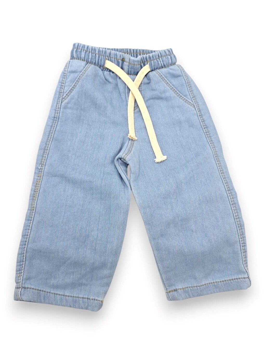 Mavi Erkek Çocuk 1-2-3-4-5 Yaş 3'lü Jean Takım, Jean Ceket, T-shirt Ve Pantolonlu 3'lü Takım-3