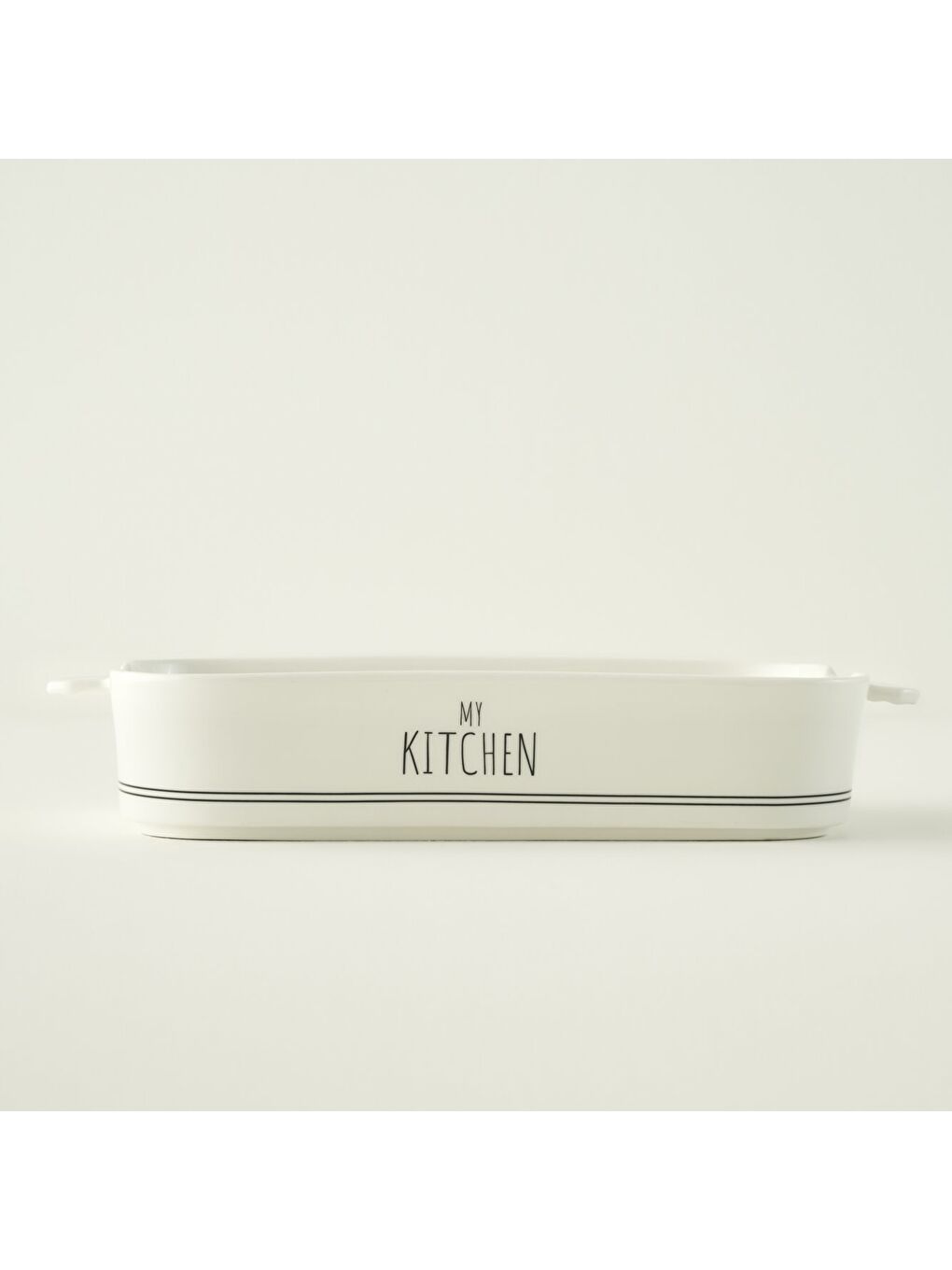 My Kitchen Porselen Fırın Kabı Büyük Boy Beyaz (34,5x21,8x6,2 cm)