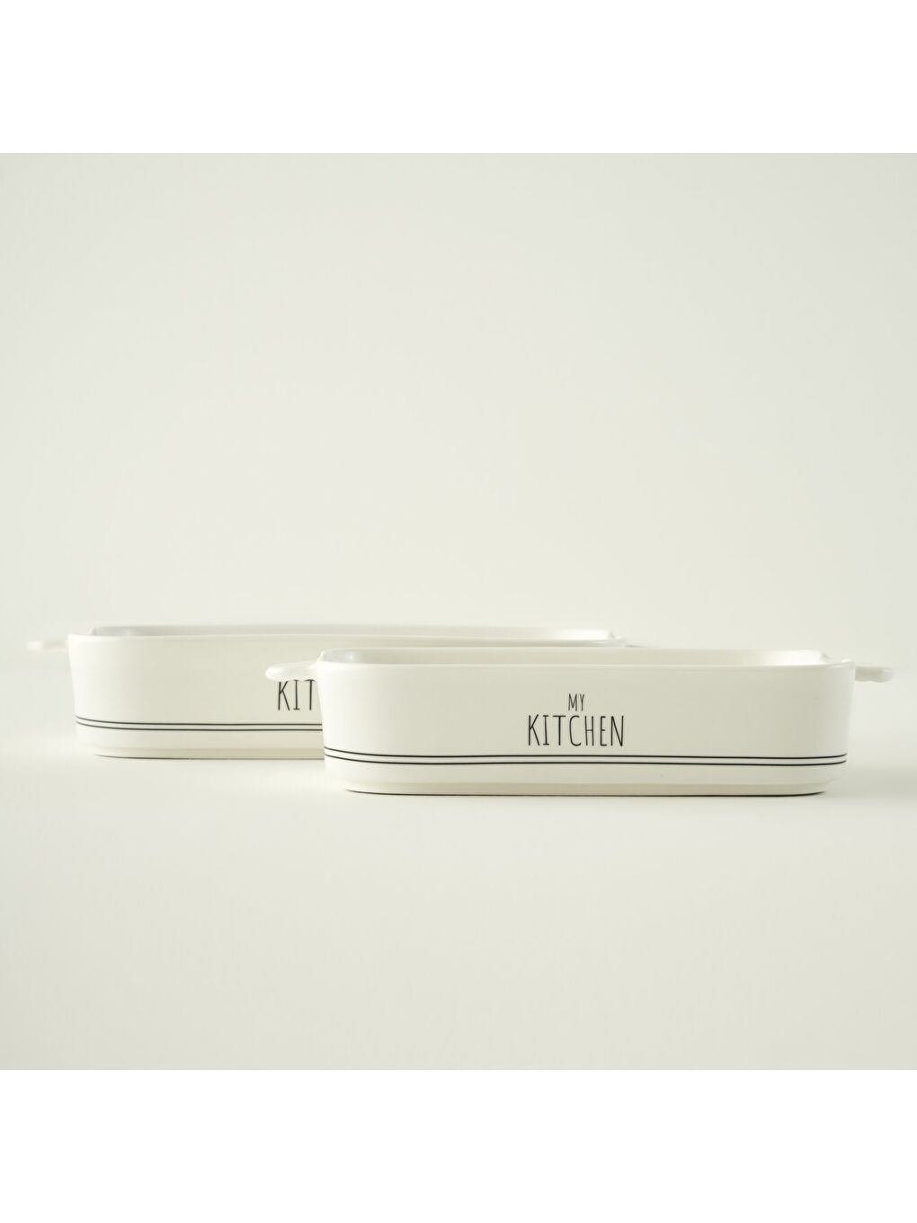 My Kitchen Porselen Fırın Kabı Orta Boy Beyaz (29,8x18,7x5,8 cm)-3