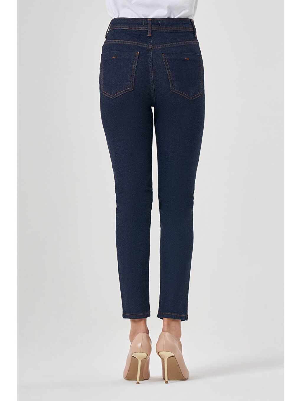 Mizalle Lacivert Denim Pantolon - 3