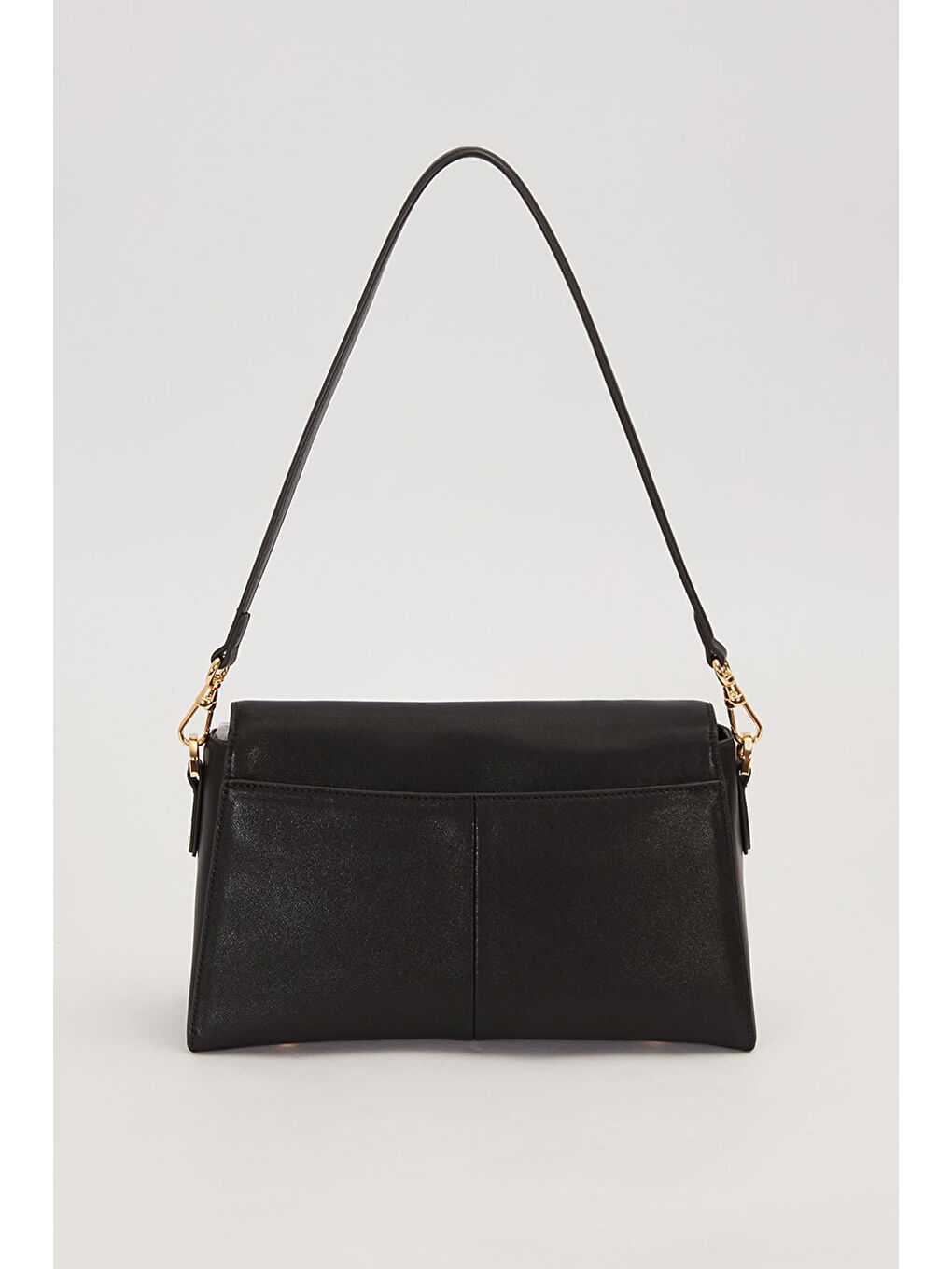 3 Bölmeli Yumuşak Deri Ek Askılı Deri Çanta 930867 Siyah-3