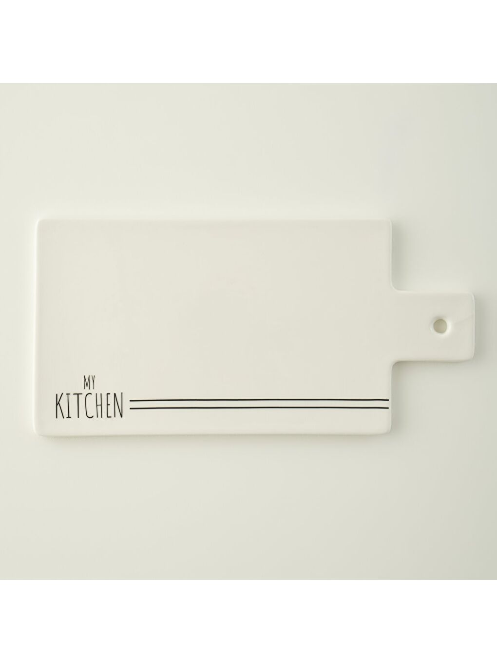 My Kitchen Porselen Sunum Tahtası Beyaz (30x15x0,8 cm)