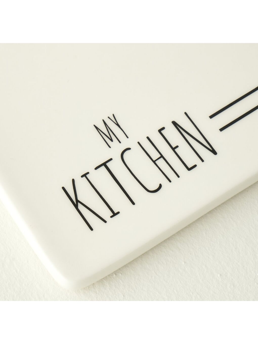 My Kitchen Porselen Sunum Tahtası Beyaz (30x15x0,8 cm)-1