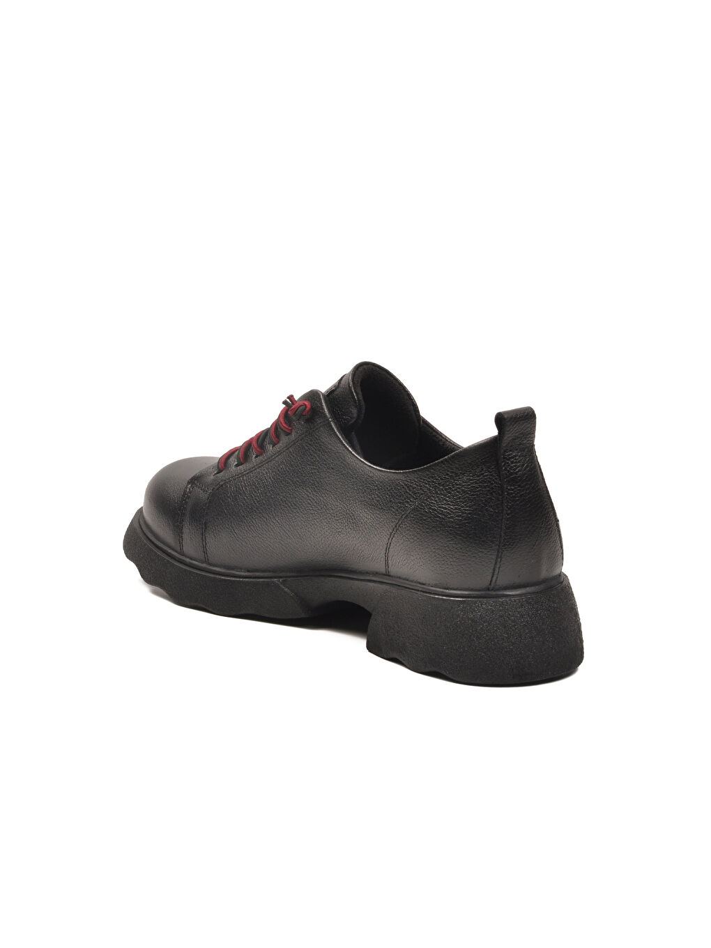 Siyah Hakiki Deri Kadın Casual Ayakkabı 2553801K Z-3