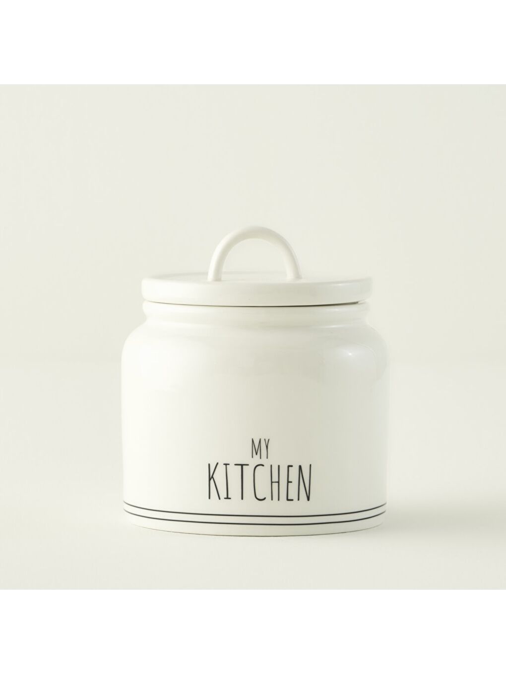 My Kitchen Porselen Kavanoz Beyaz (500 cc)