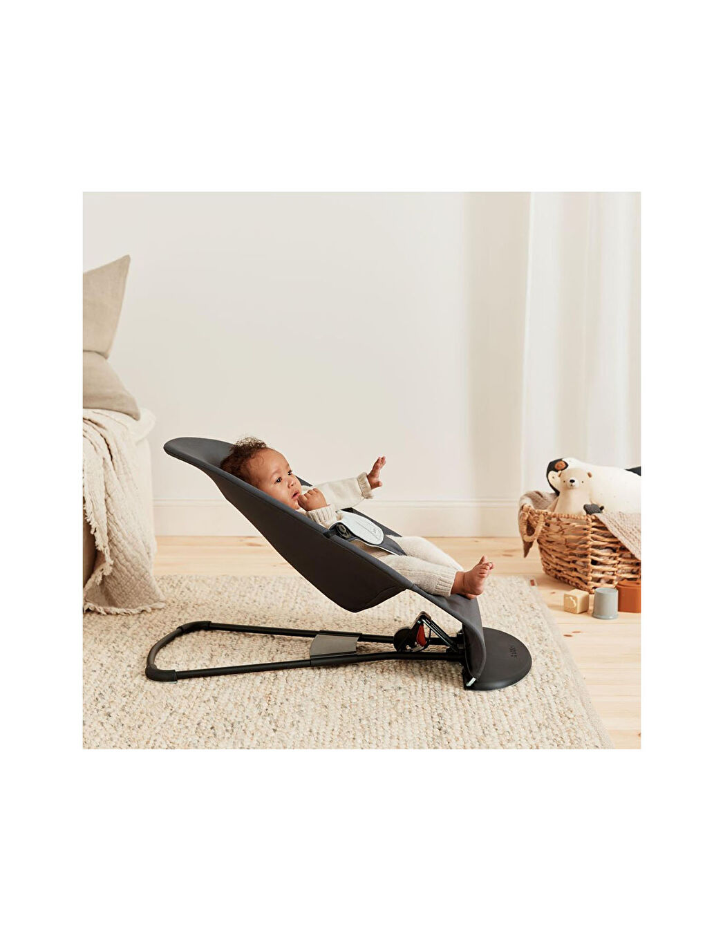 Balance Soft Ana Kucağı Woven Pamuk Dark Grey-2