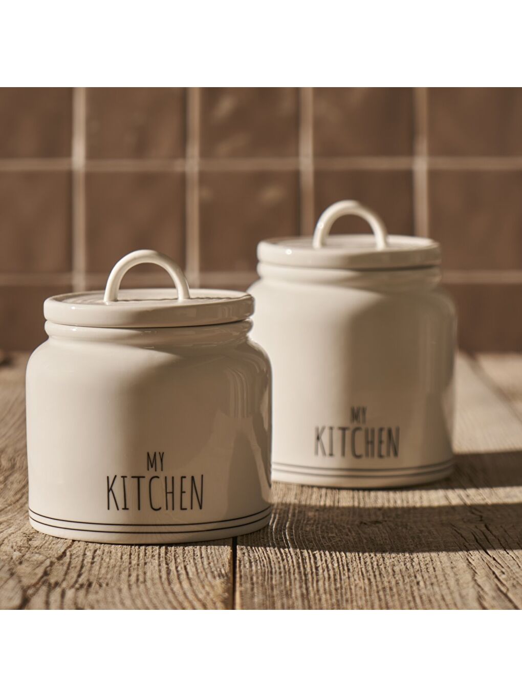 My Kitchen Porselen Kavanoz Beyaz (500 cc)-4